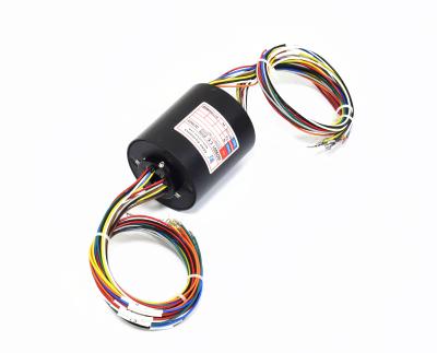 China 18 Circuit Through Hole Slip Ring , 12.7mm Mini Slip Ring For Radar Antenna for sale