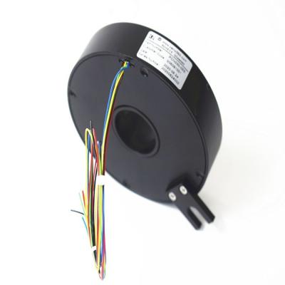 China Military Equipment 12VAC IP40 8mm Pancake Slip Ring for sale