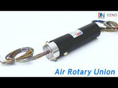 Pneumatic Air Rotary Union High Pressure 360 Degree Rotation For Water / Gas