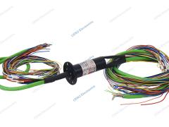 Miniature 250rpm Ethernet Slip Ring Capsule Electrical Collector