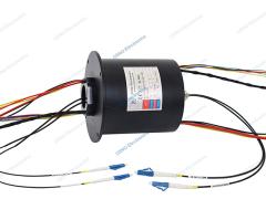 Low temperature integrate slip ring combine fiber optic roary joint and Power