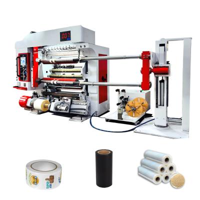 China Factory 1300mm high speed bopp band slitting machine paper cloth slitting machine jumbo belt slitting machine for sale