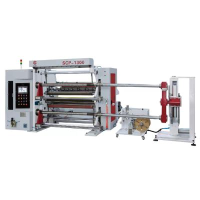 China Factory PE PVC PET BOPP Vinyl Roll Label Slitting Machine for sale