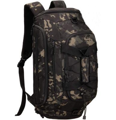 China / Travel Tactical Military Camping Suitcase Luggage Rucksack Gym Sports Men Duffel Bag Outdoor Backpack for sale