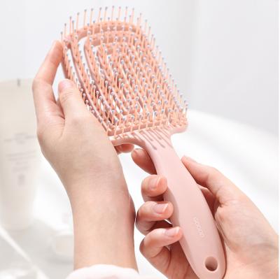 Chine Le doux imperméable de brosse de cheveux de Detangling se raidit l'ODM d'OEM à vendre