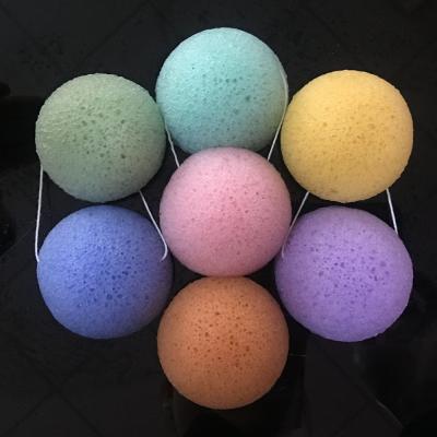 China Round Konjac Body Sponge Eco Friendly OEM ODM for sale