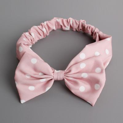 China Fabric Satin Silk Elastic Bow Hair Tie Custom for sale