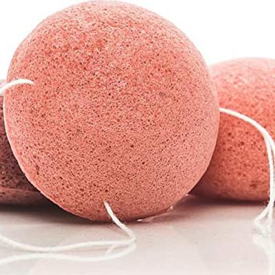 China Round Konjac Bath Sponge Eco Friendly Wet Dry for sale