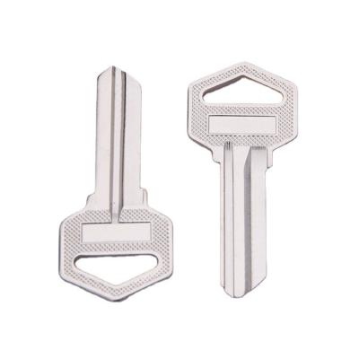 China Replace Car Key XinWang 55.5*20.5*2MM Copper Mute Keys For Door Lock Brass Material Normal Key Square And Round Head for sale