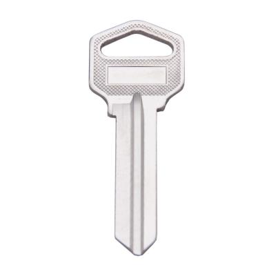 China Replace Car Key XinWang 55.5*20.5*2MM Key Way Metal Door Key White 2.0mm Residential House Key Silver Brass Blank In Europe Market for sale