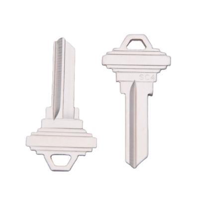 China Replace Car Key XinWang 56*26.5*2MM Unique Shape Key Handle Various Copper Material Silver Door Key Household Manufacturers Main Wholesalers for sale