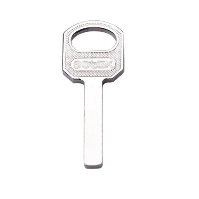 China Replace Car Key XinWang 52*20*2.7MM Custom Design White Copper Solid Color Brass Door Keys for sale