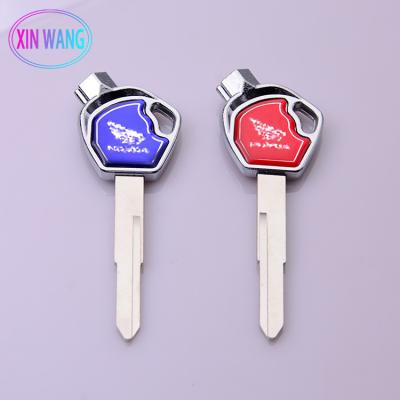 China XINWANG Good Quality ABS+Metal Motorcycle Key Zinc Alloy 99*35*12MM +Copper Blue and Red Color for sale