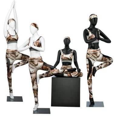 China Factory Direct Showcase Yoga Sports Model Female Soft Body Display Sports Clothing Mannequin for sale