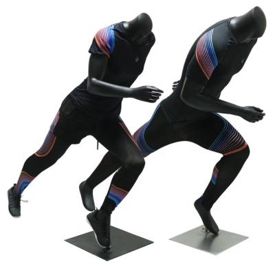 China Sports fitness male and female full-body sports pose model props muscle window display dummy sports clothes running sports model props for sale