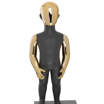 China Gold Plating Inflatable Children's Clothing For Face And Hands Displays Mannequin Dummy Model for sale