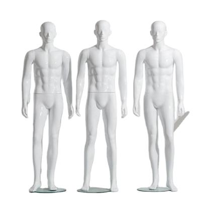 China With Bright Wig White Mens Full-body Mannequin Window Displays Dummy Mannequin Props for sale