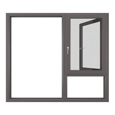 China Swing Casement Window Operator Tilt And Rotate Double Pane Windows With Security Screen for sale