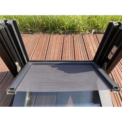 China Modern Manufacturer Design Professional Aluminum Fixed Safety Heat Insulation Casement French Window for sale