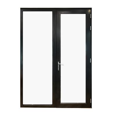 China Modern Decorative External Exterior Iron Apartment Aluminum Steel Entry Door for sale