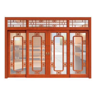 China Modern entry security environmental protection factory price solid wood aluminum folding door for sale