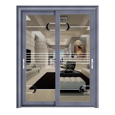 China Sound Insulation OEM Service Sliding House Door Design Huge Glass Solid Wood Sliding Door for sale