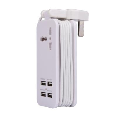 China Mobile Phone Multi Travel Extender With 4 Power Band USB Power Strip Pse Power Tower Extender for sale