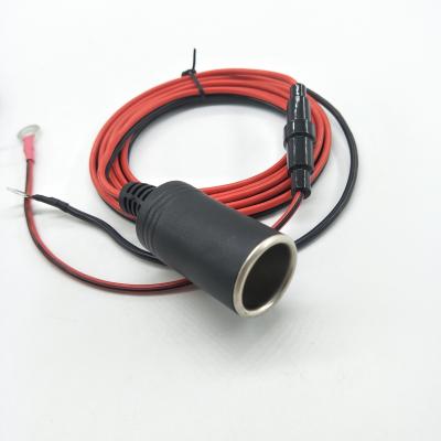 China Custom Car Female Cigarette Lighter Cable Charger Automobile Extension Plug Cable Cord for sale