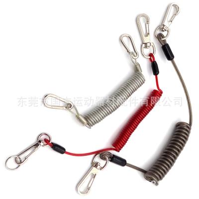 China Galvanize PVC TPU Spring Wire Rope 1.2 Package 4.0mm Height Tool Rappelling Rope Custom Made Work Tool Rope Custom for sale