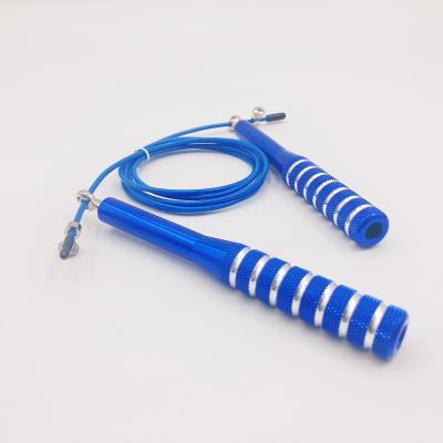 China Plastic PVC Jump Rope Custom Best Selling Self Locking Handle For Packing Durable Reveal Training Jump Rope Tension Rope for sale