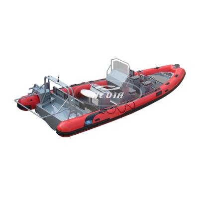 China Family Entertainment/Military/Rescue Luxury Yacht Hedia 25ft RIB760 Aluminum Rib Inflatable Hypalon 7.6m for sale