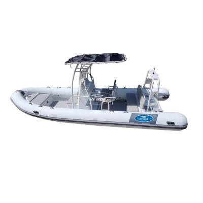 China water sports & Entertainment 6.5m Half Cabin Boat Hypalon Rigid Hull Aluminum Rigid Hull Fishing Boat Aluminum Boat 22 for sale