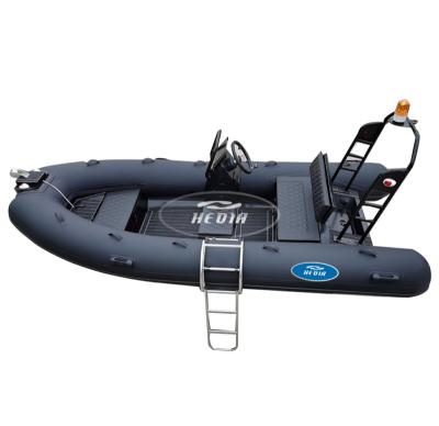 China Family Entertainment/Hot Saling Rib 360 Military/Rescue Hedia 390 Orca Hypalon Deep-V Aluminum Rigid Hull Inflatable Rib Boat for sale