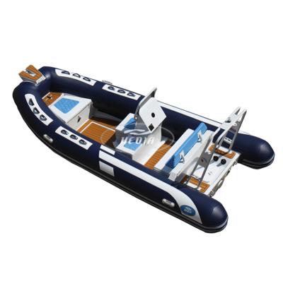 China Family Entertainment/Military/Rescue 14ft Inflatable Boat CE 4.2m China RIB Boat 420 RIB Boat Aluminum Hypalon Sport RIB Inflatable For Sale for sale