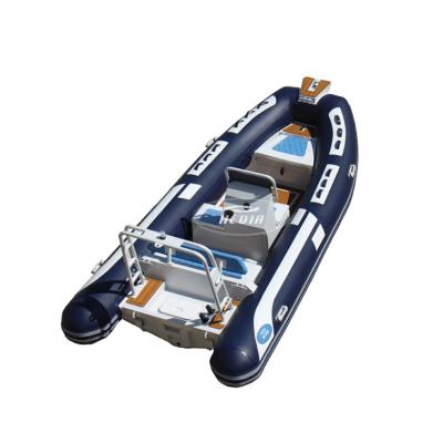 China Family Entertainment / Military / Rescue Aluminum Yacht Rib 420 Inflatable Boat Hedia 4.2m Tender for sale