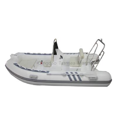 China Canada fiberglass semi-rigid inflatable hypalon boat rib 360 with sunroof for sale