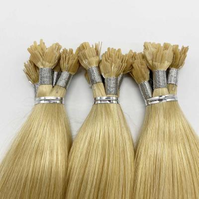 China Factory Supply Silky Straight Flat Tip Hair Extensions Making No Machine for sale