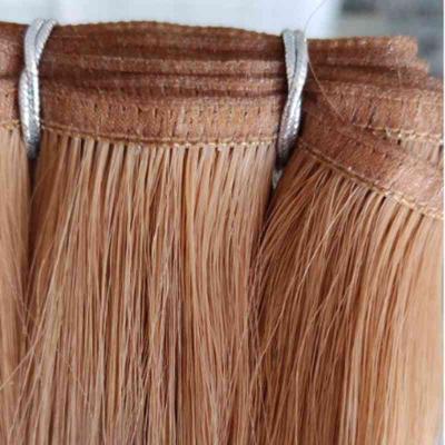 China Straight Virgin Remy Human Hair Flat Weft Extensions For Women for sale