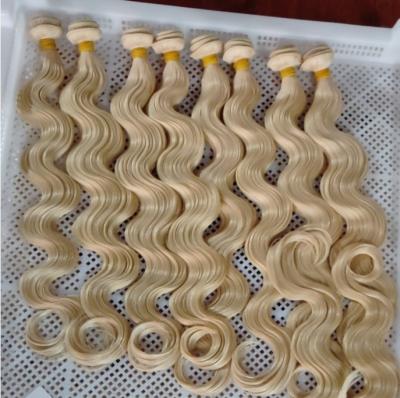 China 2022 Wholesale Factory Price 100% Virgin Brazilian Hair Body Wave Blonde Color Hair Bundles for sale