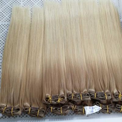 China Silky Straight Silky Straight Colors Can Customize Human Remy Clip In Hair for sale