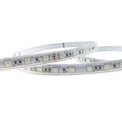 China High Quality Residential Waterproof IP67 12V SMD 5050 RGB LED Flexible Strip Lights For Outdoor Use for sale