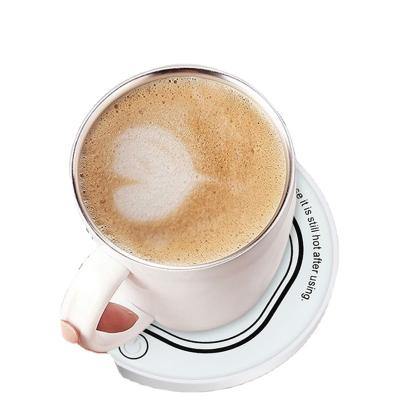 China Sustainable Water Cup Heater Coffee Tea Water Milk Cup Heater Electric Heater Desktop Coaster for sale