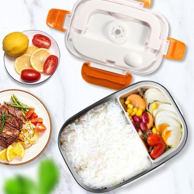 China Car Bento Lunch Box For Kids Electric Insulated Stainless Steel Lunch Box Bento Lunch Box With Leak Proof Thermos for sale