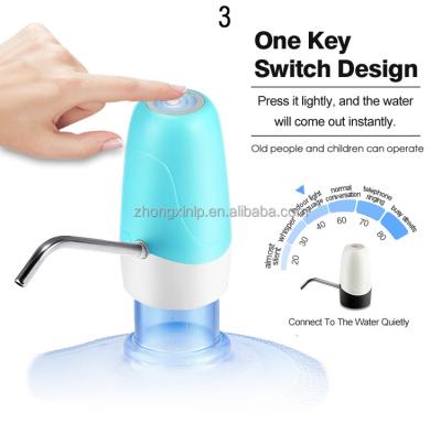 China Electric Hotel Water Dispenser USB Charging Automatic Water Barrel Pump Drinki Bottle Drinking Mini Portable Electric USB Rechargeable for sale