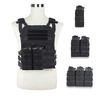 China 1000D Wargame Tactical 1000D Bag CS Field Expansion Game Equipment JPC Nylon Outdoor Double Top Triple Tank Kit for sale