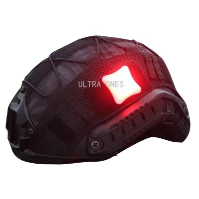 China Silica Gel Survival Helmet Signal Light Hunting Field Shooting CS Game Night LED Helmet Flashlight Tactical Waterproof Accessories for sale