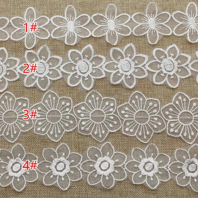 China Viable Exquisite Mesh Lace Embroidery DIY Lace Dress Wedding Dress Headpiece Lace Accessories for sale