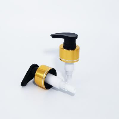 China Non-refillable 24 bottle pump dispenser gold color suppliers new 33/410 metal screw 410 lotion suppliers porcelain for sale