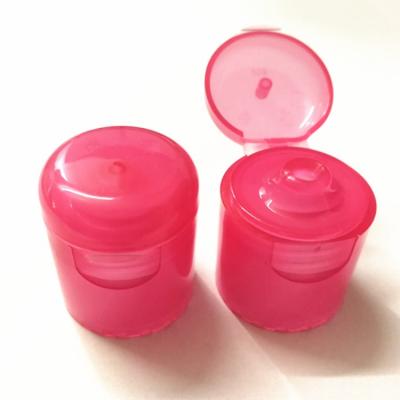 China Non Puddle Maker 28mm Pink Plastic Bottle Cap Flip Top Cap 20mm 24mm Screw Cap For Bottle for sale