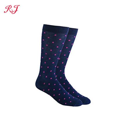 China RJ-I-0323 Anti-Fault Mens Navy Blue Crew Socks for sale